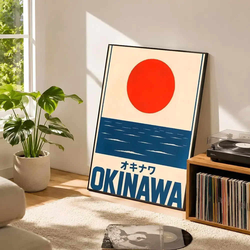 Japanese City Hiroshima Tokyo Osaka Travel Castle Cherry Blossom Poster Matte Wall Art Removable Home Room Decoration