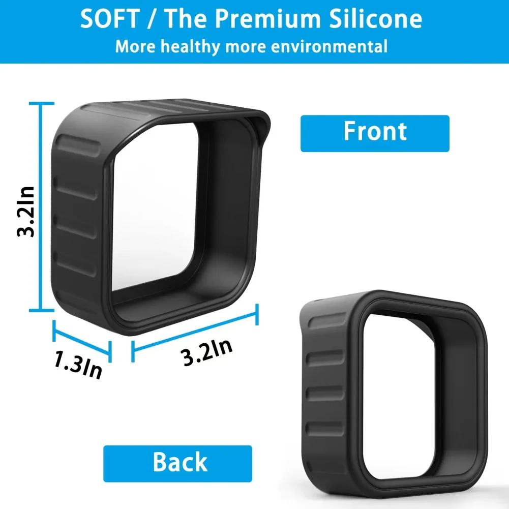 2025 واقية غطاء من السيليكون مقاوم للماء لميض في الهواء الطلق داخلي XT2 = كاميرا مع ظل الشمس للاستخدام المنزلي 8.1*9.1*3.5 سنتيمتر