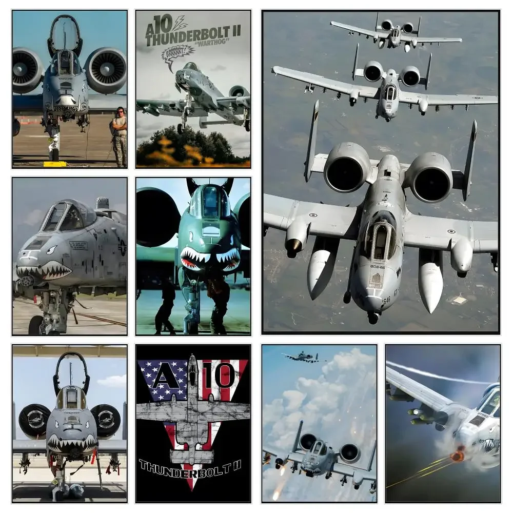 Aircraft Military A 10 Thunderbolt II Poster Trendy Aesthetic Wall Decor for Dorm & Bedroom