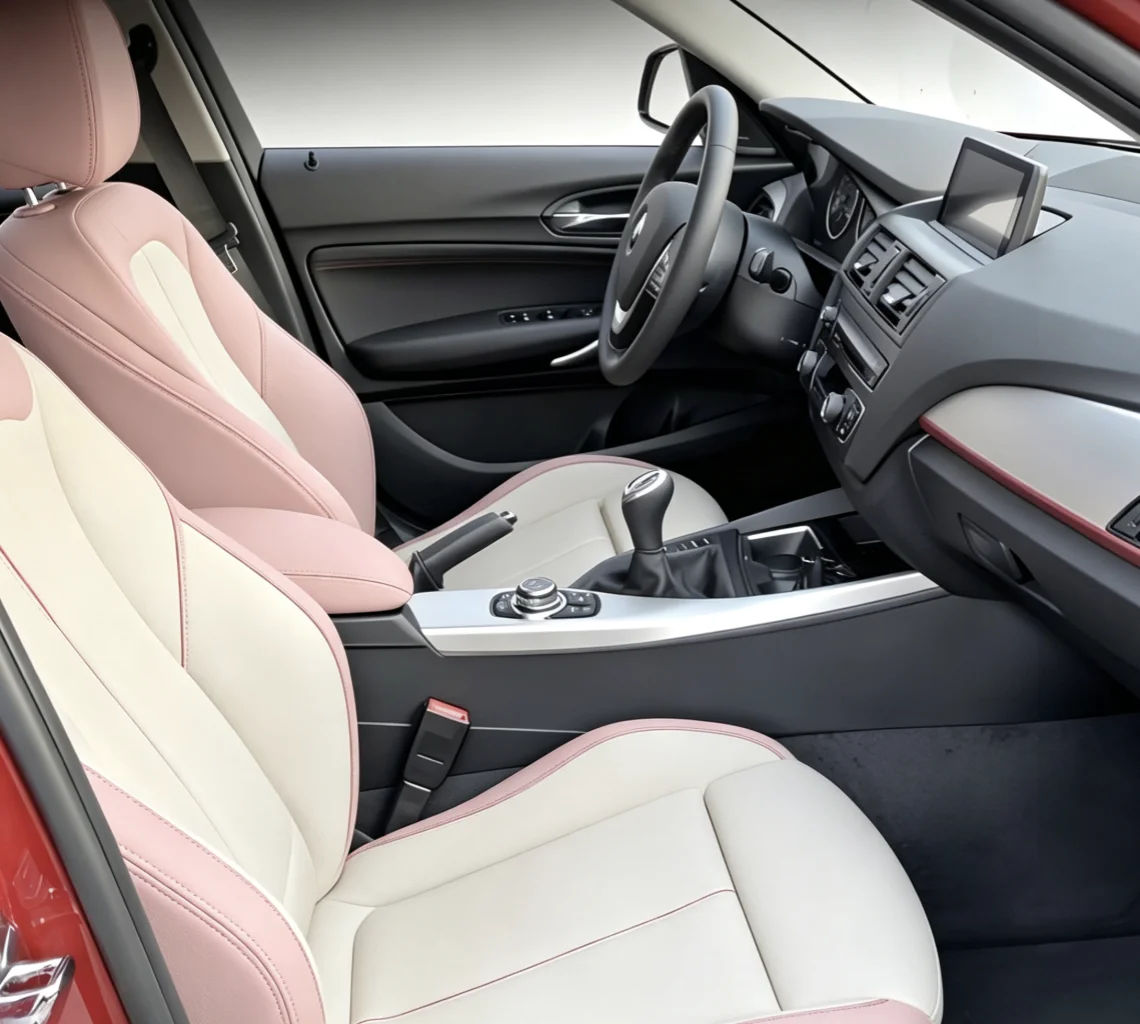 Für BMW F20 2012~2018 Maßgefertigte Autositzbezüge Luxuriöses Nappaleder 100% Passgenau Innenausstattung 360 ° Vollständige Abdeckung – Detail 7