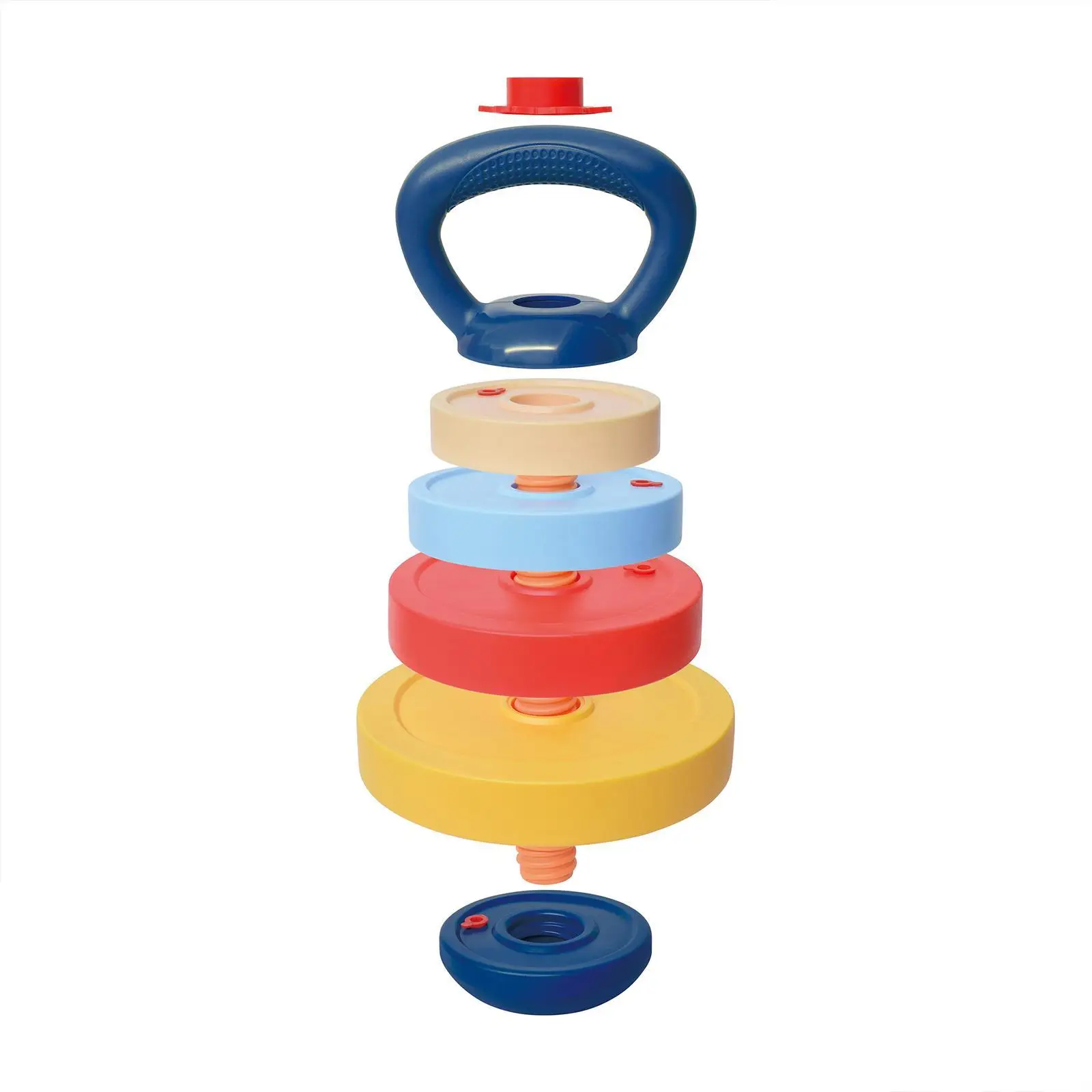 Kids Kettlebell Dumbbell Sports Gear Educational Toy Set Fine Motor Activity Equipment for Children Learning and Games