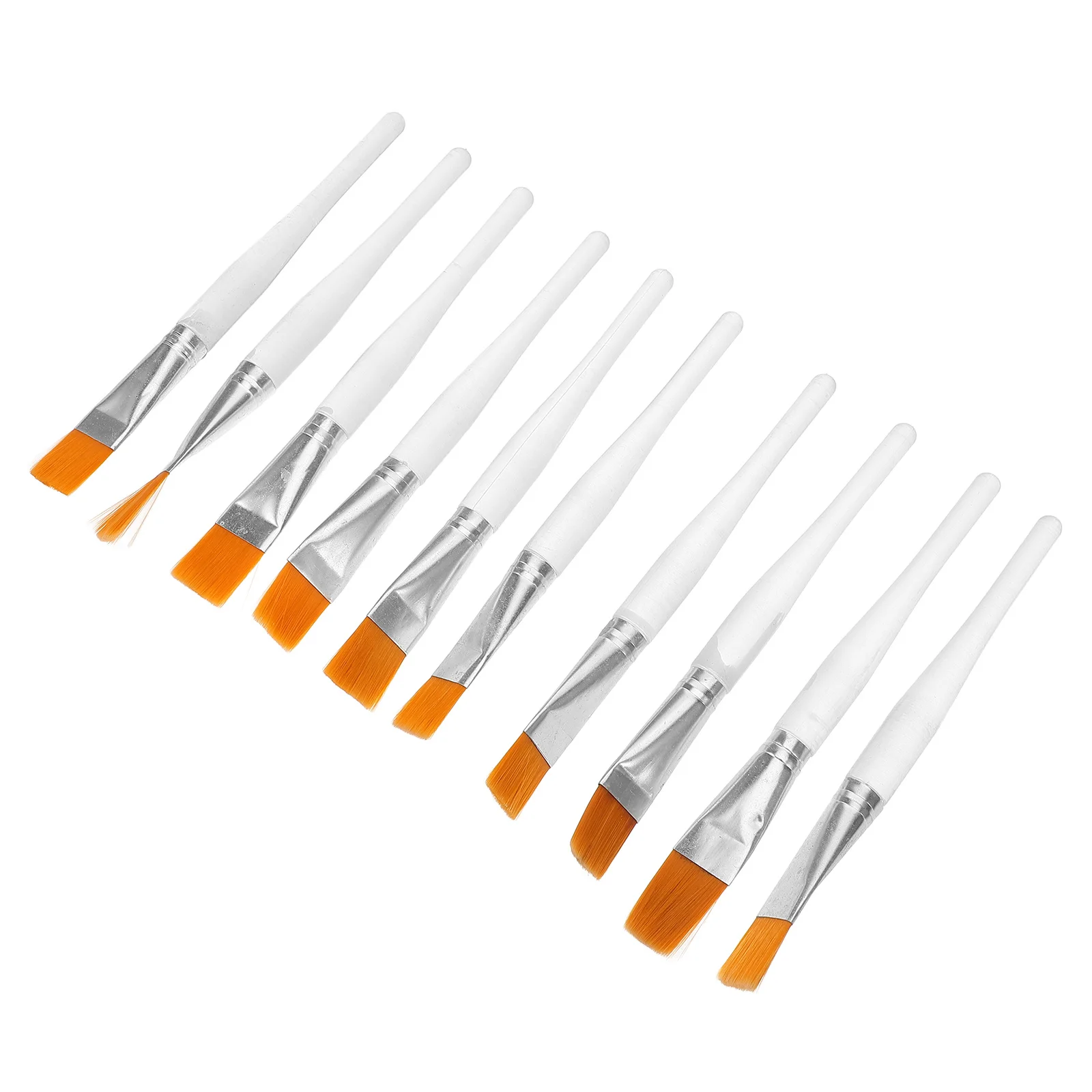 

10Pcs Sand Art Brushes High Quality Nylon Water Color Brush Set for Line Drawing Painting Portable Lightweight Easy to Shape Tip