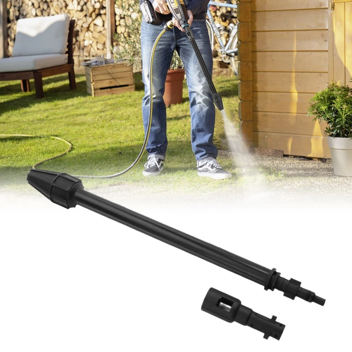 

1PCS High Pressure Washer Rotating Turbo Lance Nozzle Dirt Blaster Turbo Nozzle Washer Spray Nozzle