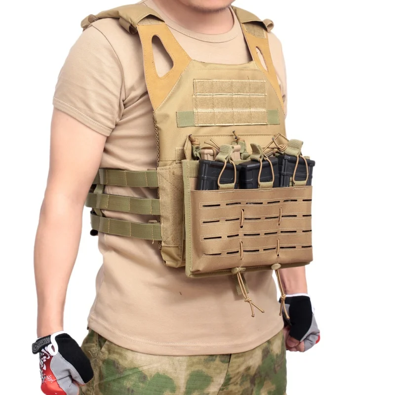 

Airsoft Molle Tactical Triple Magazine Pouch M4 Mag Pouches Paintball Euipment Hunting Waist Holder Bag