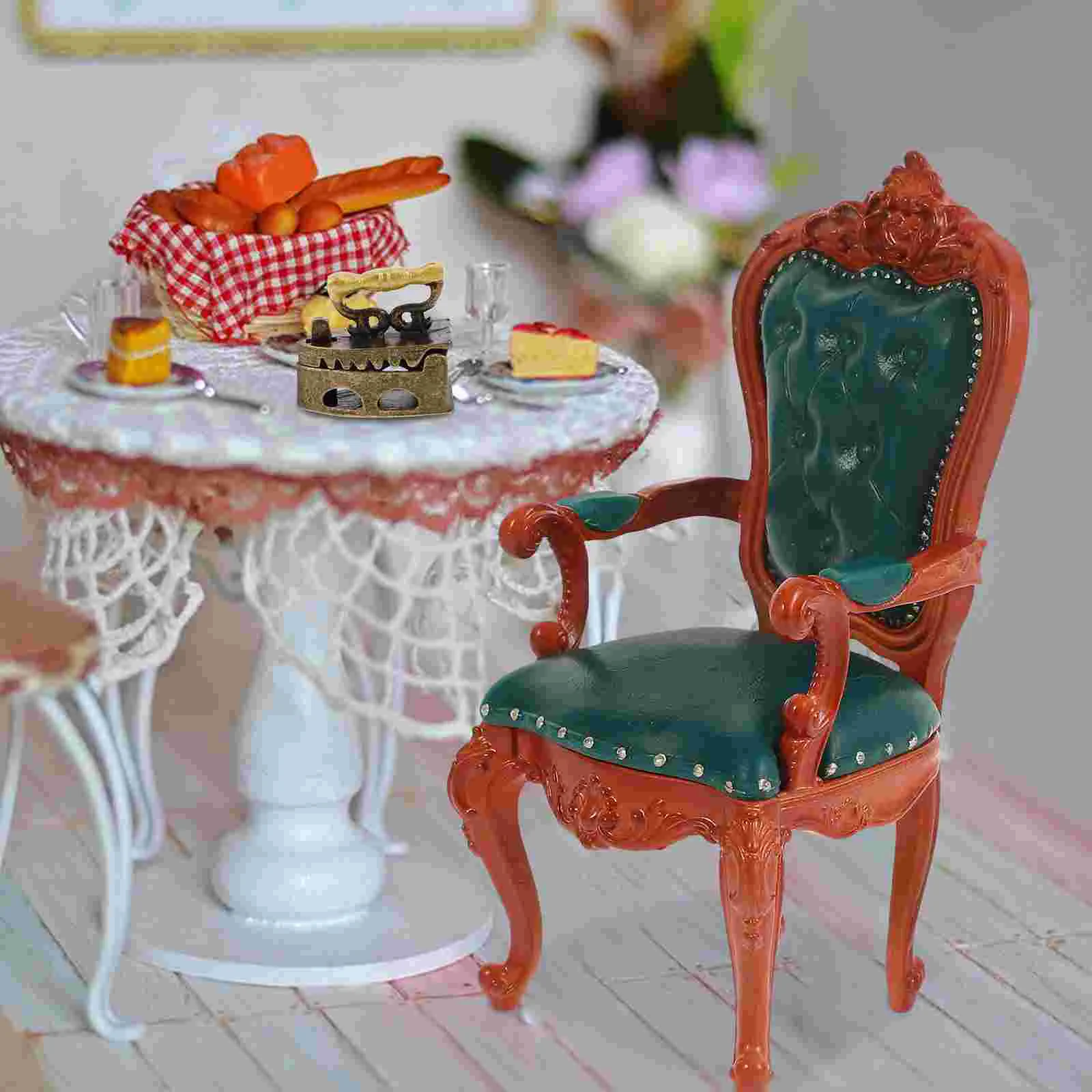 Miniature Iron Model DIY Dollhouse Toy Dcor Tableware Bulk Toys Plants for Kit Vintage Decorations Furniture