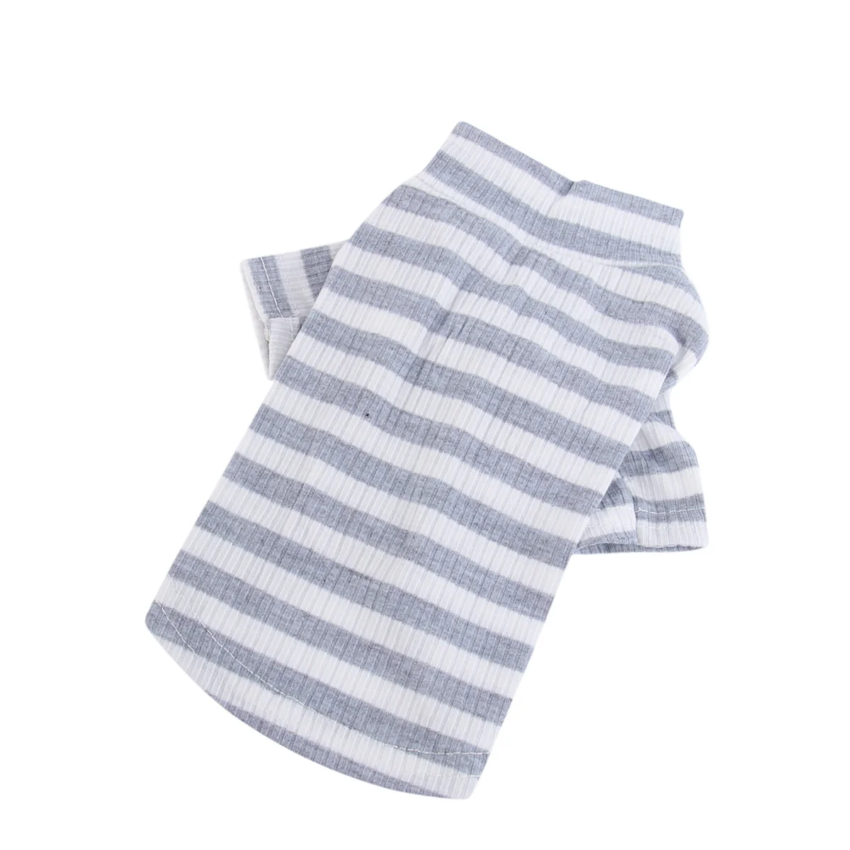 

Stripe Pattern Cotton Dog Clothes Grey White Stripe Xxl Elastic Pet Clothes Durable Lightweight Wind Proof Dog Costume