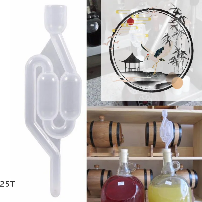 

Клапан воздушного шлюза для ферментации вина, пластиковый односторонний выпускной уплотнитель, инструмент для пивоварения