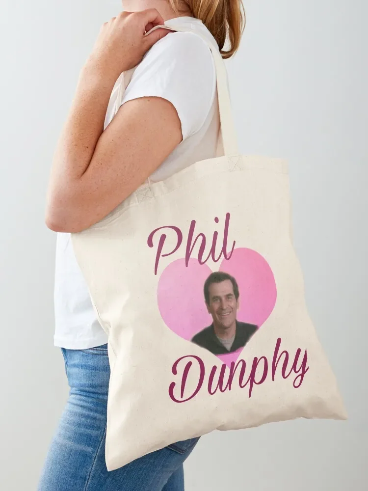

Modern Family: Phil Dunphy heart meme Tote Bag Shopper bag Women's beach bags supermarket folding bag free delivery bags