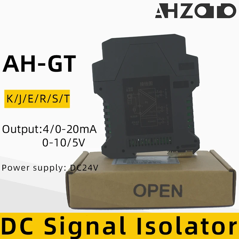 Thermocouple Signal Isolator K/B/E/J/R/S/T Input Multiple Channels 4-20mA Temperature signal Isolation Transmitter