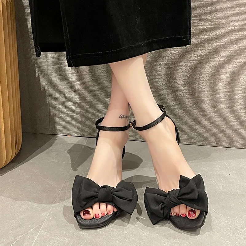 Shoes Bow-knot Pumps Women High Heels 2024 Fashion Women Thin Heels Lady Stiletto Shoes Wedding Shoes Classic Pumps Footwear