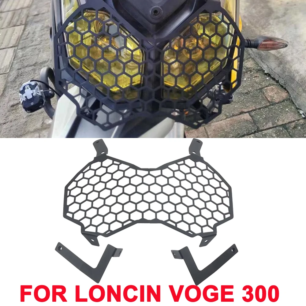 For Loncin Voge 300 Rally 300 GY 300GY Rally300 Accessories Motorcycle Headlight Protector Grill Guard Headlamp Protective Cover