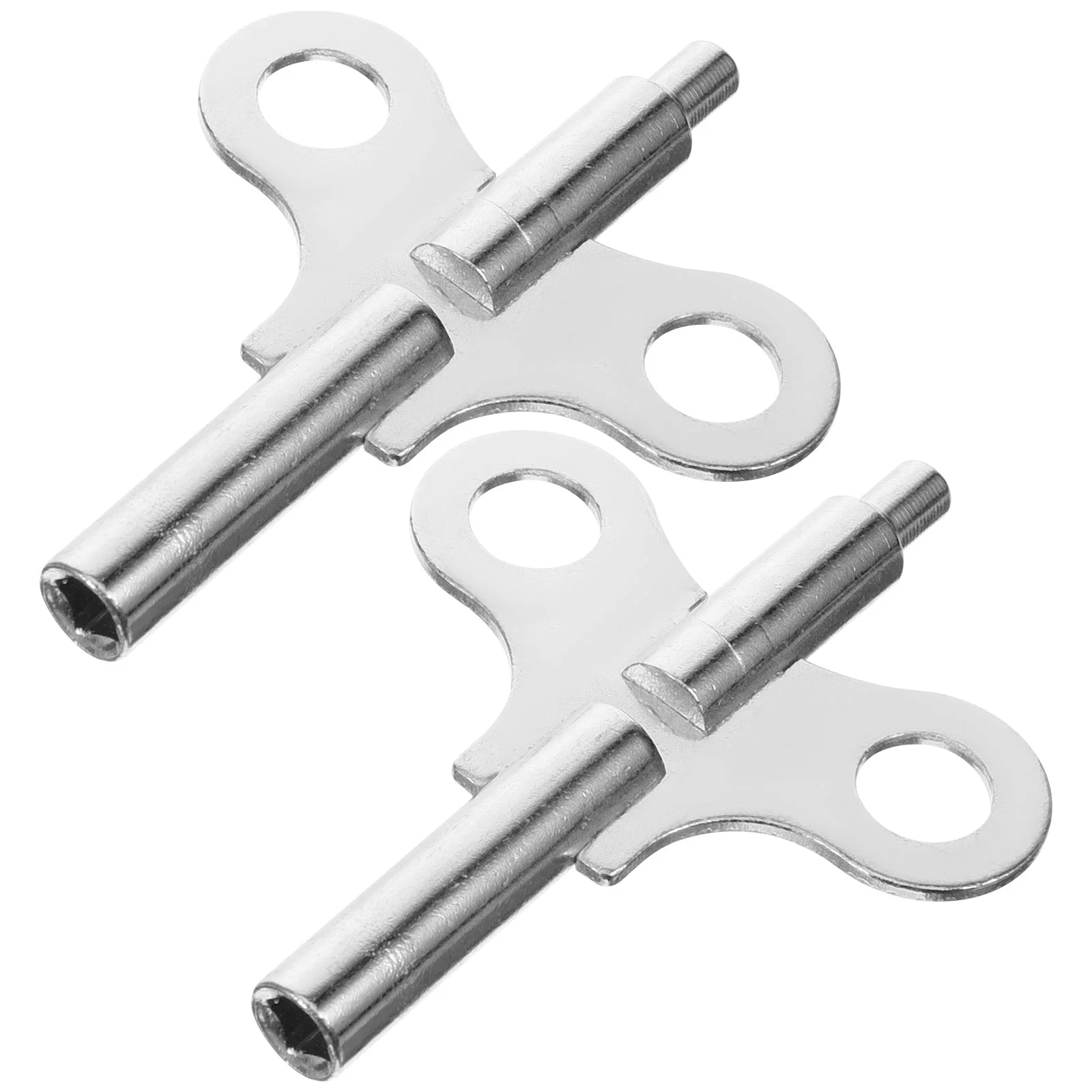 2 Pcs Mechanical Metal Clock Spring Keys For Wall Steel Winding Chain Repair Tool