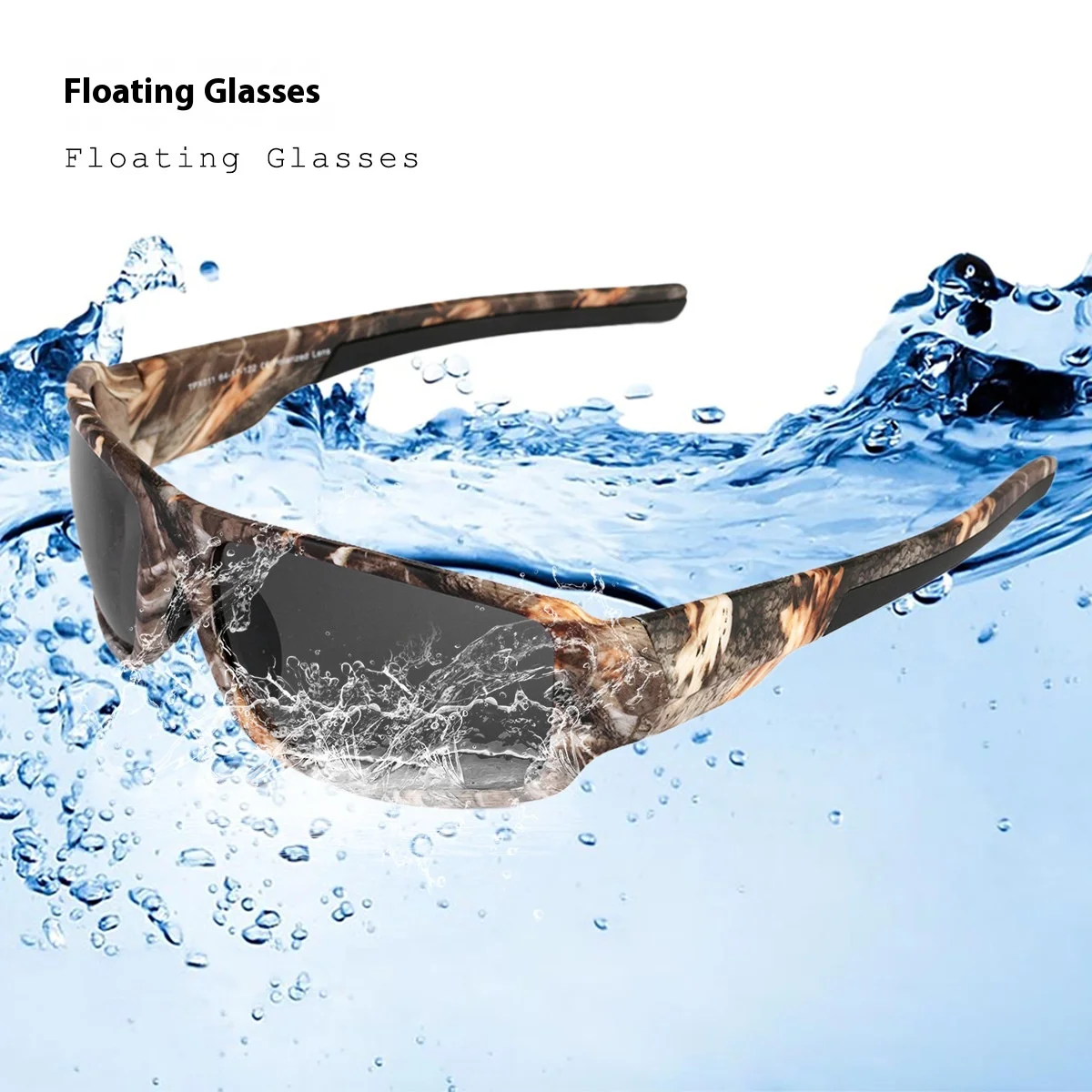 

TPX011 Floating Polarized Sunglasses UV400 Waterproof Swim Glasses Fishing Beach Unsinkable Floating Eyewear for Water Sports