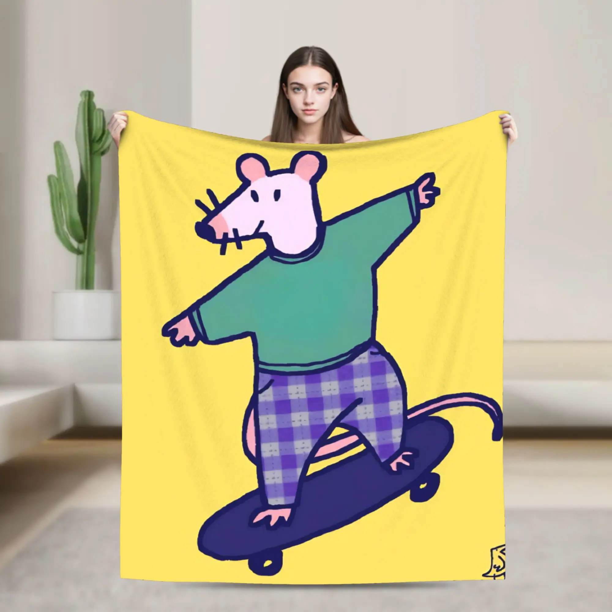 Maisy Mouse Blanket Multiple Sizes Super Soft Cozy  Throw Blankets for Sofa Couch and Bed