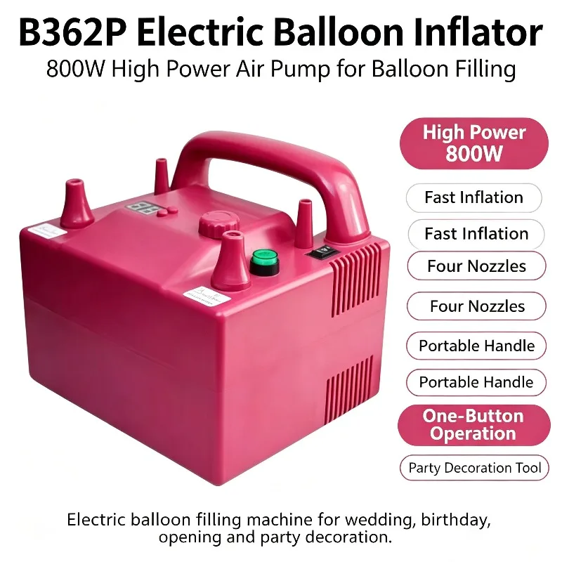 Portable Electric Balloon Pump Air Inflator Blower For Wedding Birthday Opening Party Balloon Decoration Tool
