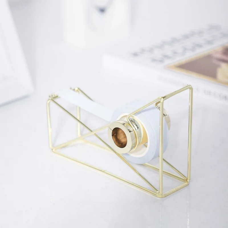 Tape Dispenser Rose Gold Tape Cutter Washi Tape Storage Organizer Cutter Stationery Office Tape Dispenser Office Supplies