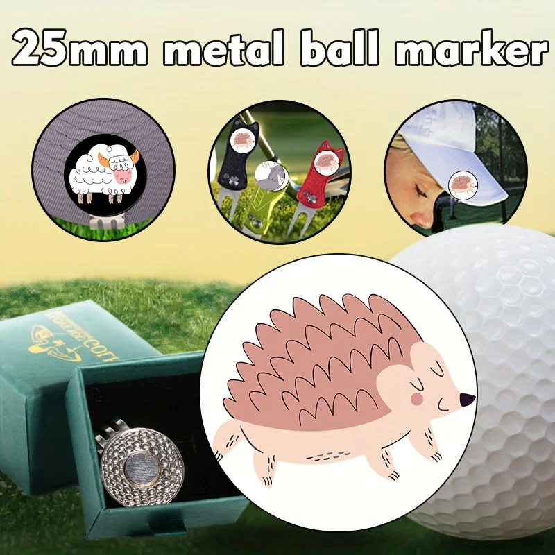 Marcador de pelota de Golf magnético personalizado, un regalo significativo para los entusiastas del Golf, con un Clip para gorra de Golf, imagen personalizada