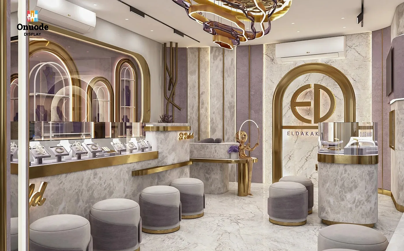 Custom.High-End Luxury Jewelry Store Design | Custom Turnkey Solutions From Concept to Build | Modern Boutique Display Fixtures