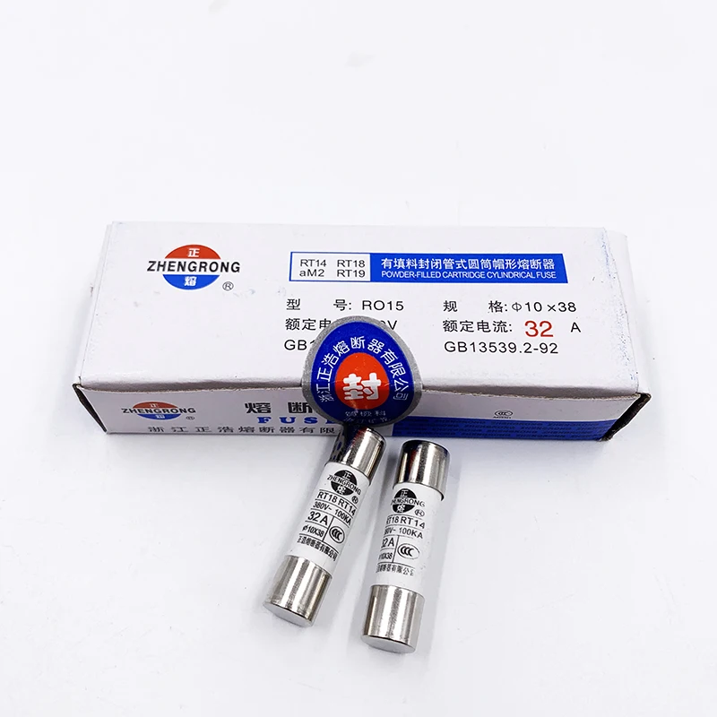 20Pcs fuse 10mm*38mm RT18 RT14 AC380V 1A 2A 3A 4A 5A 6A 8A 10A 12A 16A 20A 25A 32A