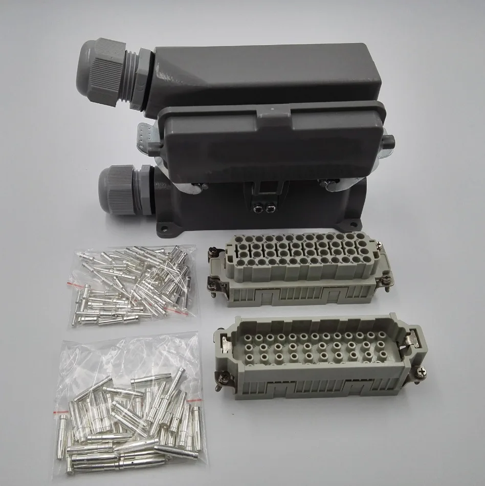 Heavy duty connector high voltage cabinet aviation plug rectangular industrial waterproof plug HDC-HEE-046