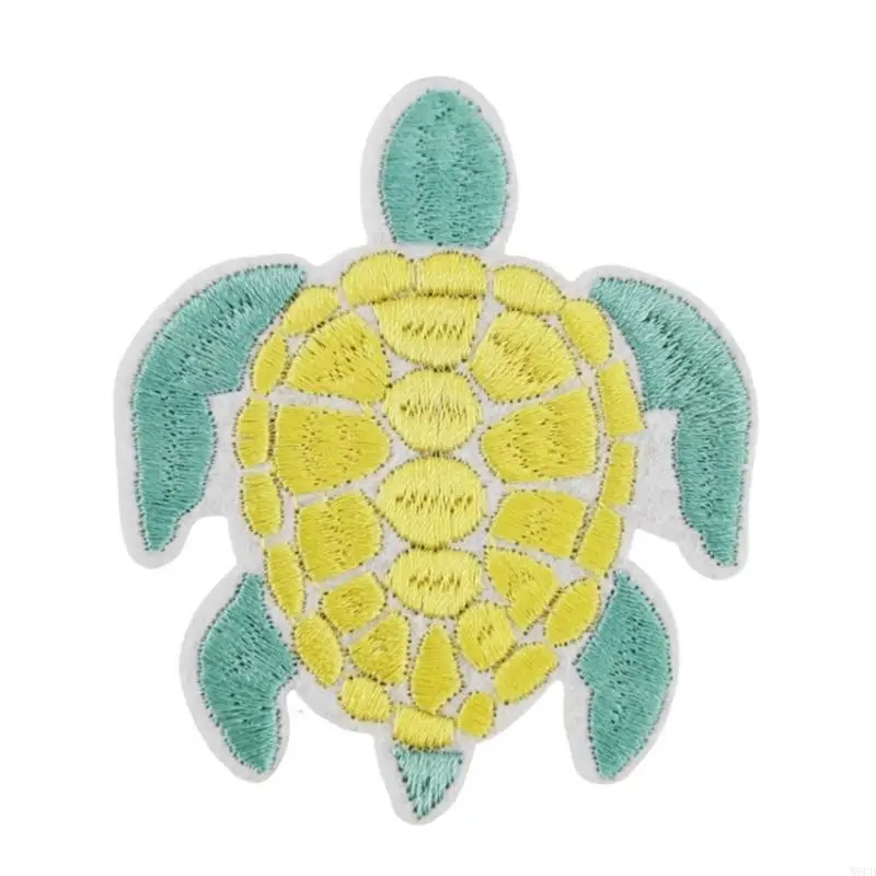 

M6CD Colorful Turtles Sewing Patches for Wedding Dresses Decors for Dress Wedding Bridal Dress Decorative Applique