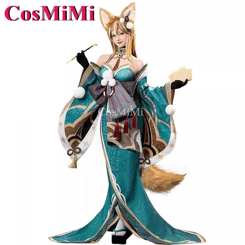 CosMiMi Miss Sheena/Xina juego de Cosplay Genshin disfraz de impacto precioso vestido tipo kimono dulce fiesta de carnaval ropa de juego de rol S-XL