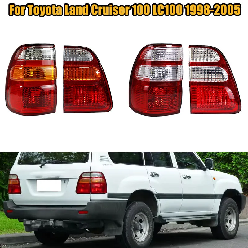 Car Rear Bumper Tail Light Brake Stop Reverse Lamp Taillight Taillamp No Bulb For Toyota Land Cruiser 100 LC100 1998-2005