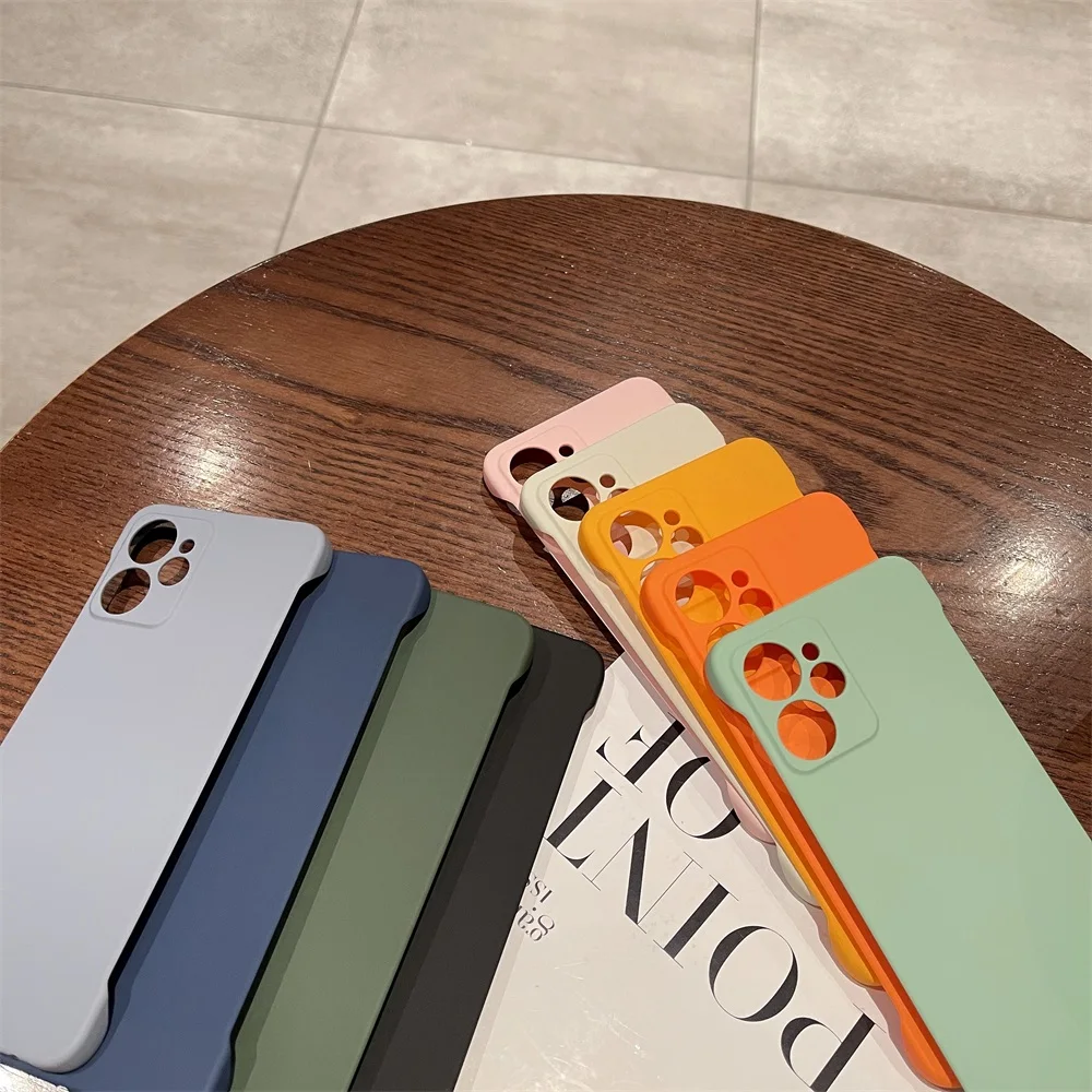 Candy Color Frameless Matte Case For Realme 10 Realme10 Pro 10Pro Plus 5G Slim Hard Shockproof Bumper Cover