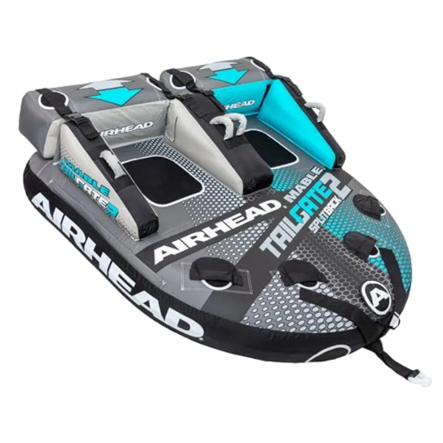 

Mable Tailgate Splitback Towable 1-2 Rider Tube Heavy Duty Full Nylon Cover with Zipper EVA Foam Pads Patented Speed Safety Val