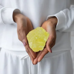 1pc/2pcs Large Natural Citrine Raw Stone, Spirit Chakras Protect Home Decor Gifts, Office Fish Tank Decoration Stone