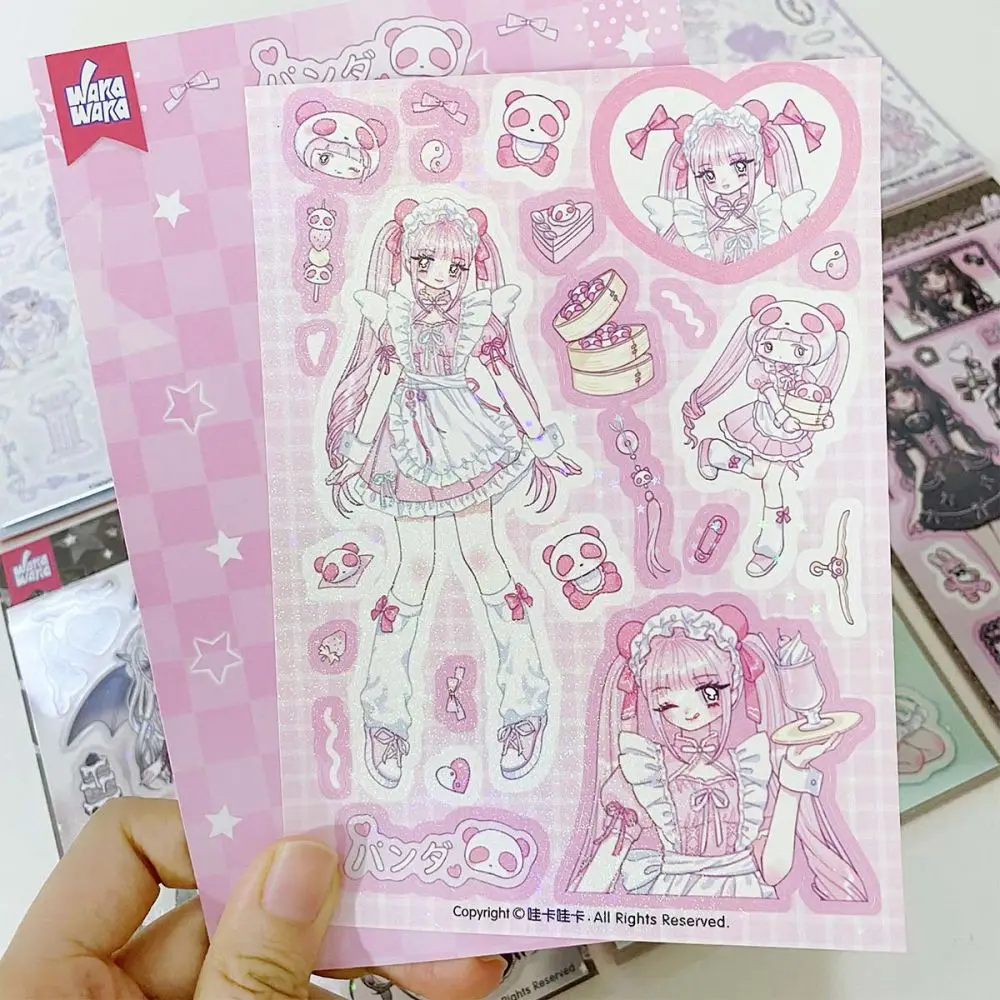 1Pc Idol Card Deco Scrapbook DIY Material Decoration Stationery Sticker Anime Girl Journal Planner Phone Luggage Laptop