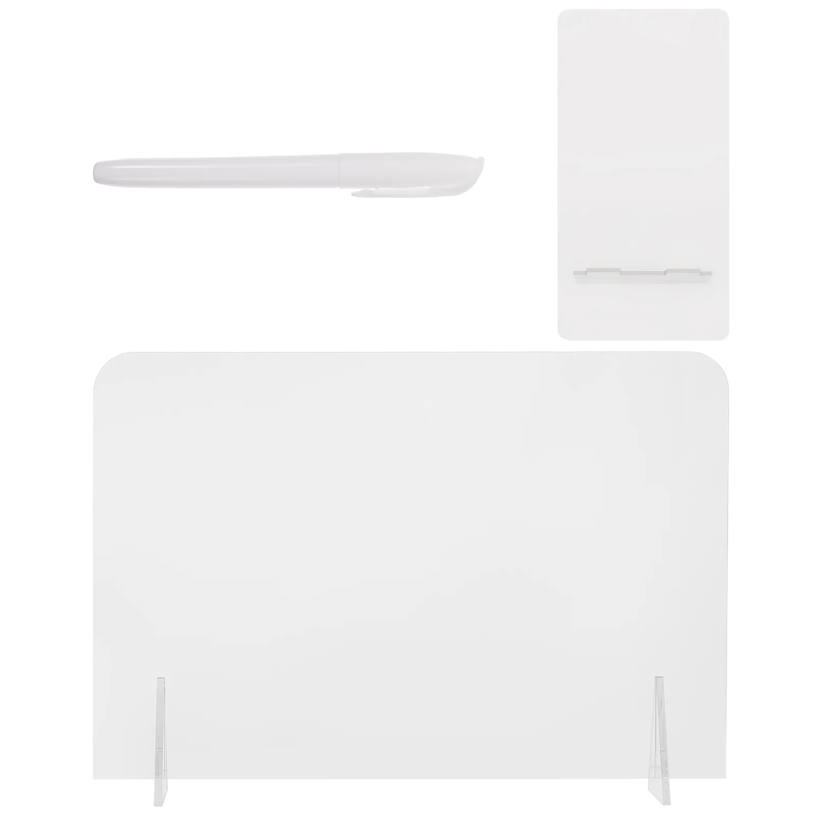 1Set Acrylic Student Note Board Transparent Message Board School Sketch Graffiti Panel School Supplies