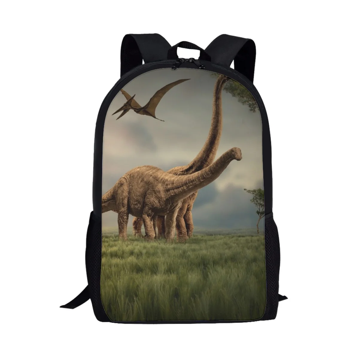 Animais imprimir dinossauro sacos de escola para o menino ocasional do ensino médio mochila do estudante adolescente 17 Polegada grande saco de livro presente mochila