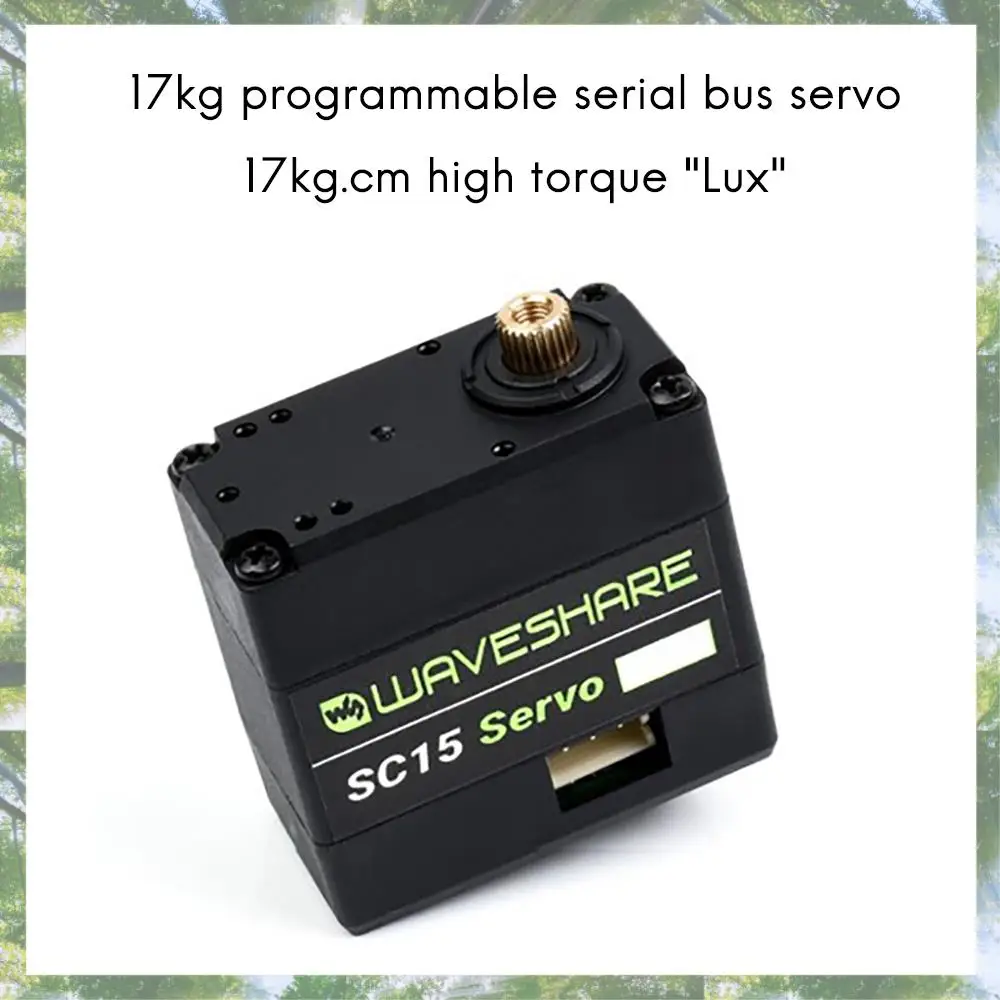 T84C-Waveshare SC15 Servo 17 kg. Cm Programmeerbare seriële busservo met hoog koppel Zeer nauwkeurig metalen tandwiel 180 °   Rotatiehoekservo