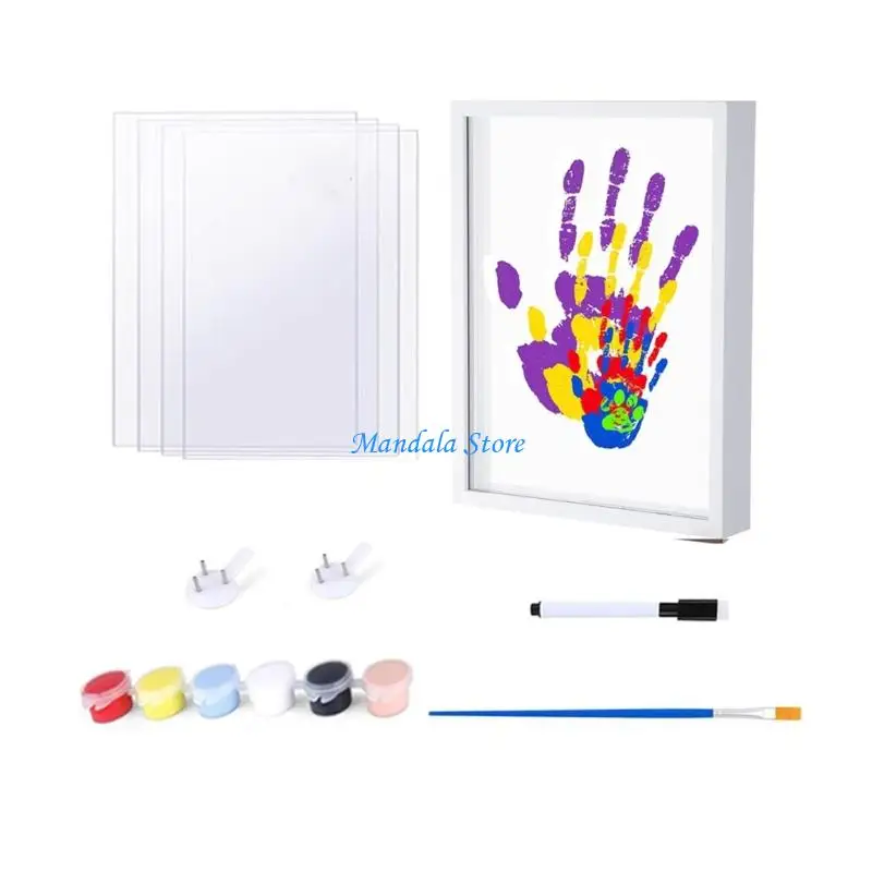 U2JC Heartwarmings Couple Family Handprint Set Wooden Frame Keepsakes For Gift Giving