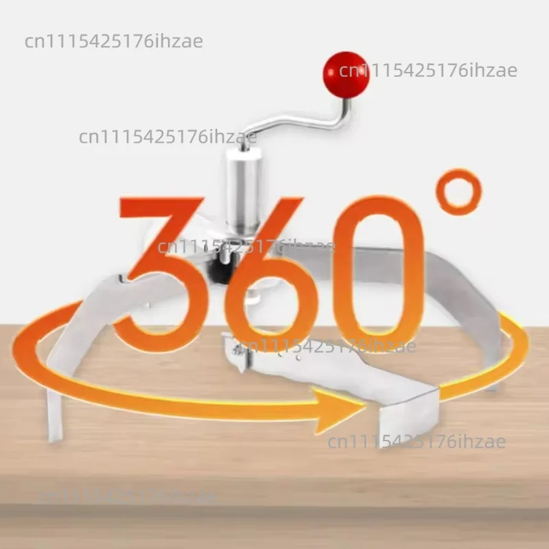 Manual Hand Cranked Crepe Maker Stainless Steel Home Pancake Machine Pancake Fruit Batter Spreader Tool