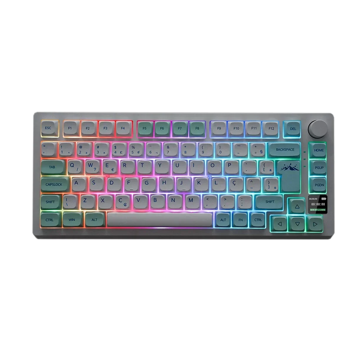 Imagem -06 - Mathew Tech-qwertz Teclado Mecânico Max Azerty Iso Alemão Francês Reino Unido Português Rgb Backlight Max Azerty Espanhol