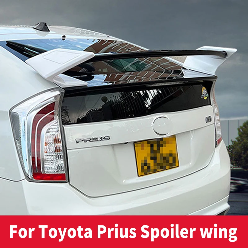 

For Toyota Prius Spoiler wing 2003 - 2012 ABS Material Carbon Fiber Look Car Rear Trunk spoiler Wing Accessories Body Kit