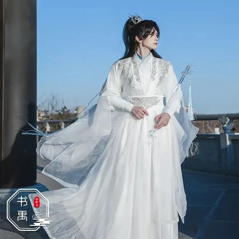 

Косплей, костюм chu wanning, белое платье, древнее Hanfu ChuWanning MoRan, китайская телевизионная серия против старения, 2Ha, бессмертность, chu wanning