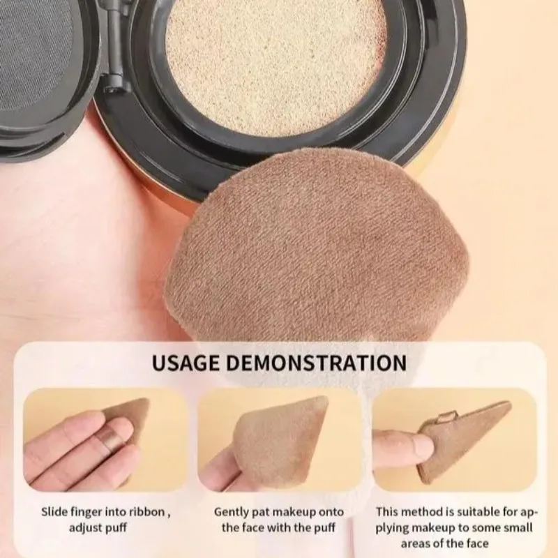 10 قطع متعددة الألوان مسحوق نفخة مجموعة مثلث الشكل القطن الناعم لمسحوق الأساس السائل مزج ماكياج أداة نفخة التجميل #6