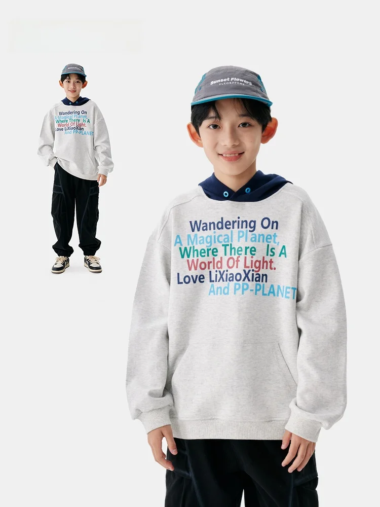 letter-high-street-hoodie-children's-casual-wear-spring-autumn-new-sle-middle-large-children-pp-pl-kids-clothes