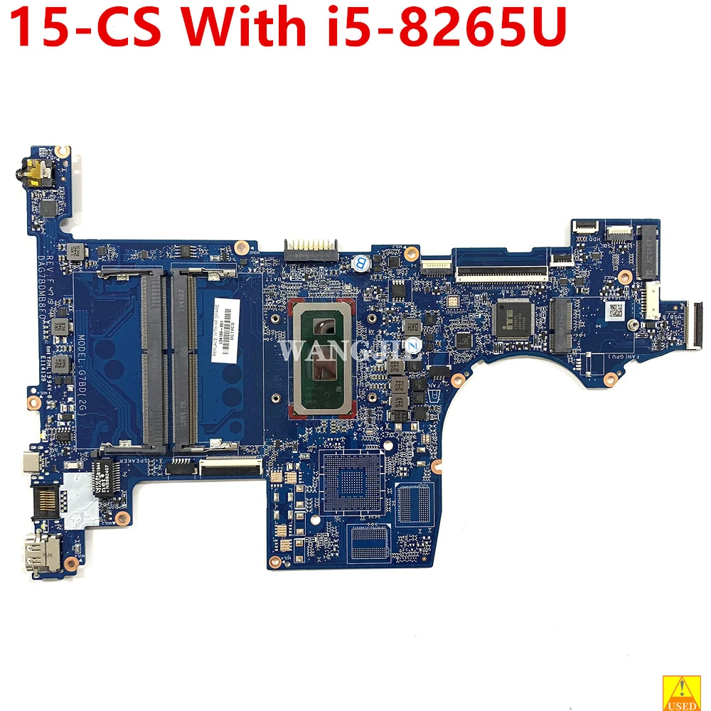 L34169-001 L34169-601 For HP Pavilion 15-CS 15T-CS200 TPN-Q208 15-cs1053od Used Laptop Motherboard DAG7BDMB8F0 With i5-8265U