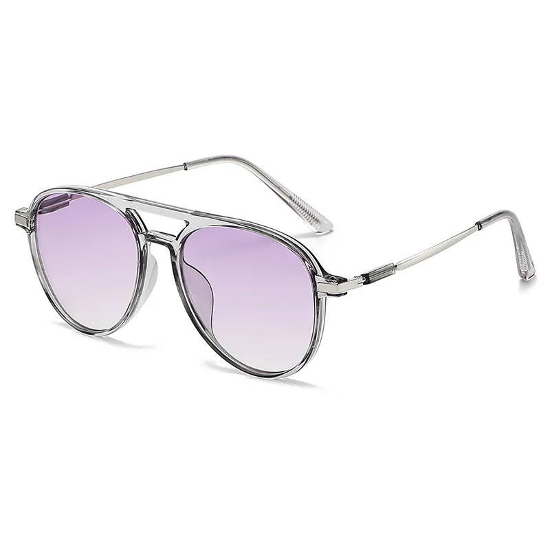 Fashion Pilot Sunglasses Large Bifocal Reading glasses Tinted lenses UV400 Dual-use Reader Blue blocking