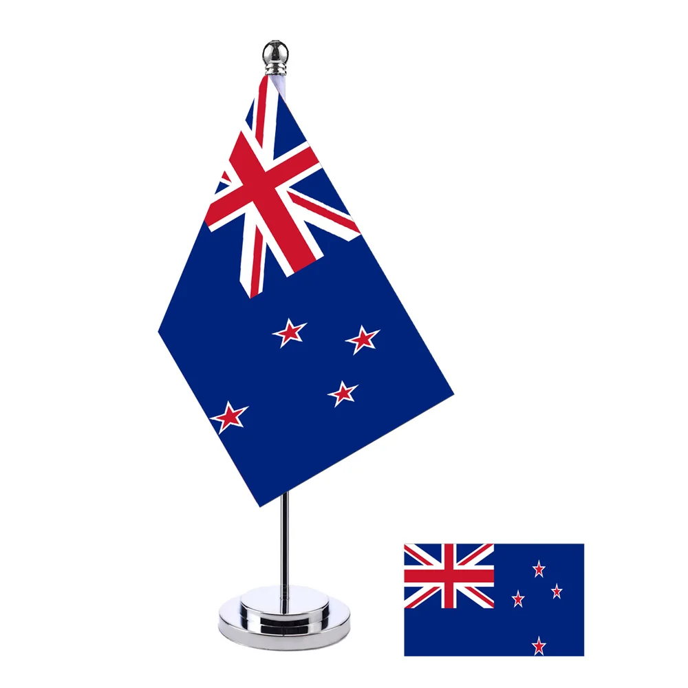 xvggdg    14x21cm Office Desk   New Zealand   Flag     National   NZL New Zealand  Country Banner
