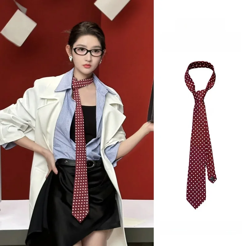 lenco-feminino-artesanal-vermelho-vinho-com-poas-estilo-coreano-casual-versatil-de-alta-qualidade-e-sensacao-de-luxo-acessorio-de-moda