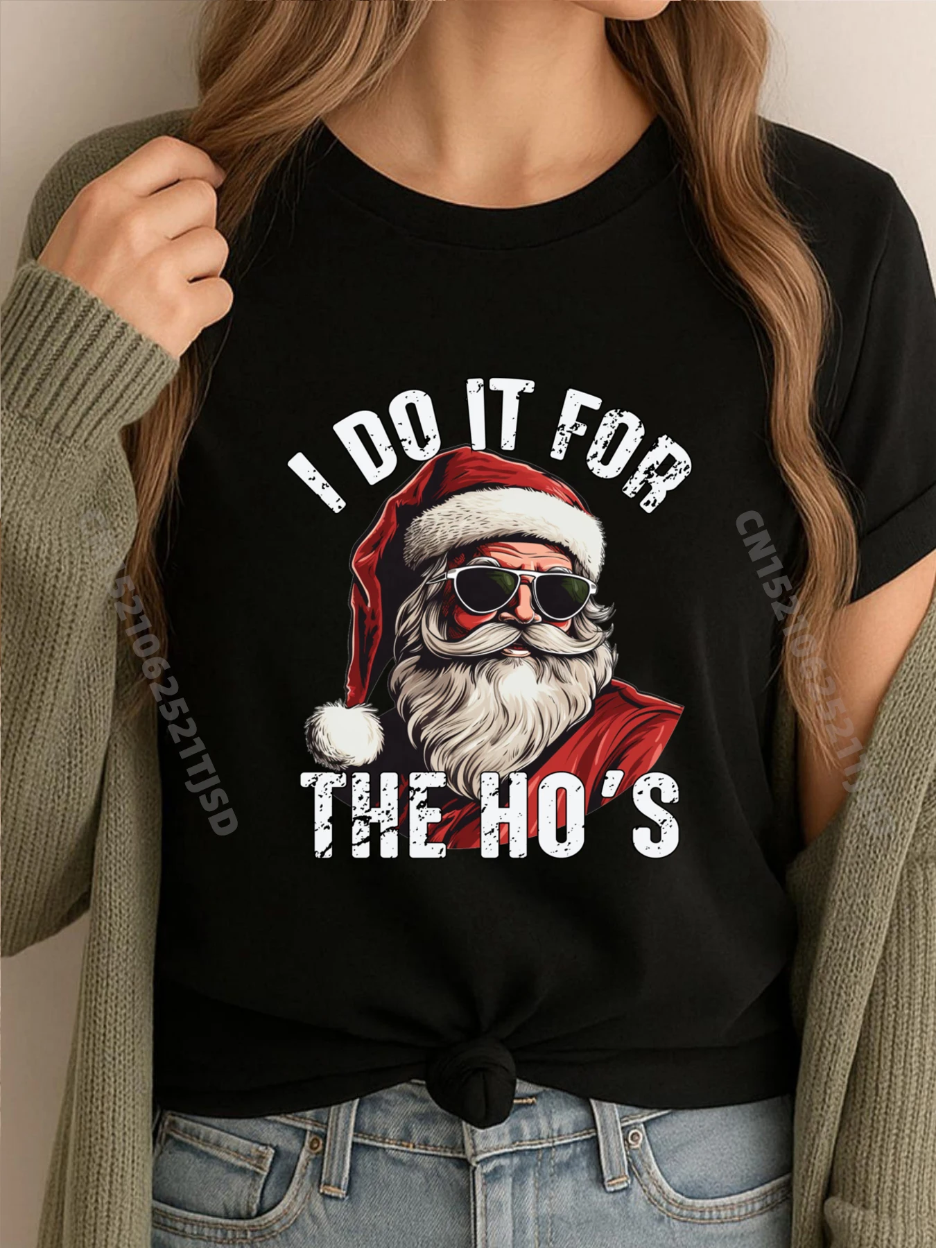 

I Do It For The Ho Santa Christmas Mens Clothing T Shirt Tee Shirt Christmas