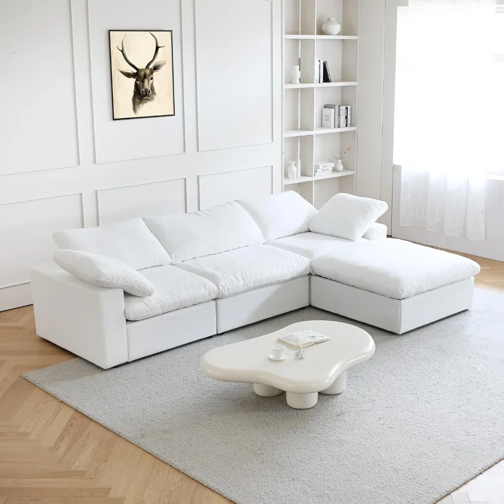 

Cloud Modular Couches for Living Room, Modern Convertible Sectional Sofa Couch, Couch Cushion Covers Removable