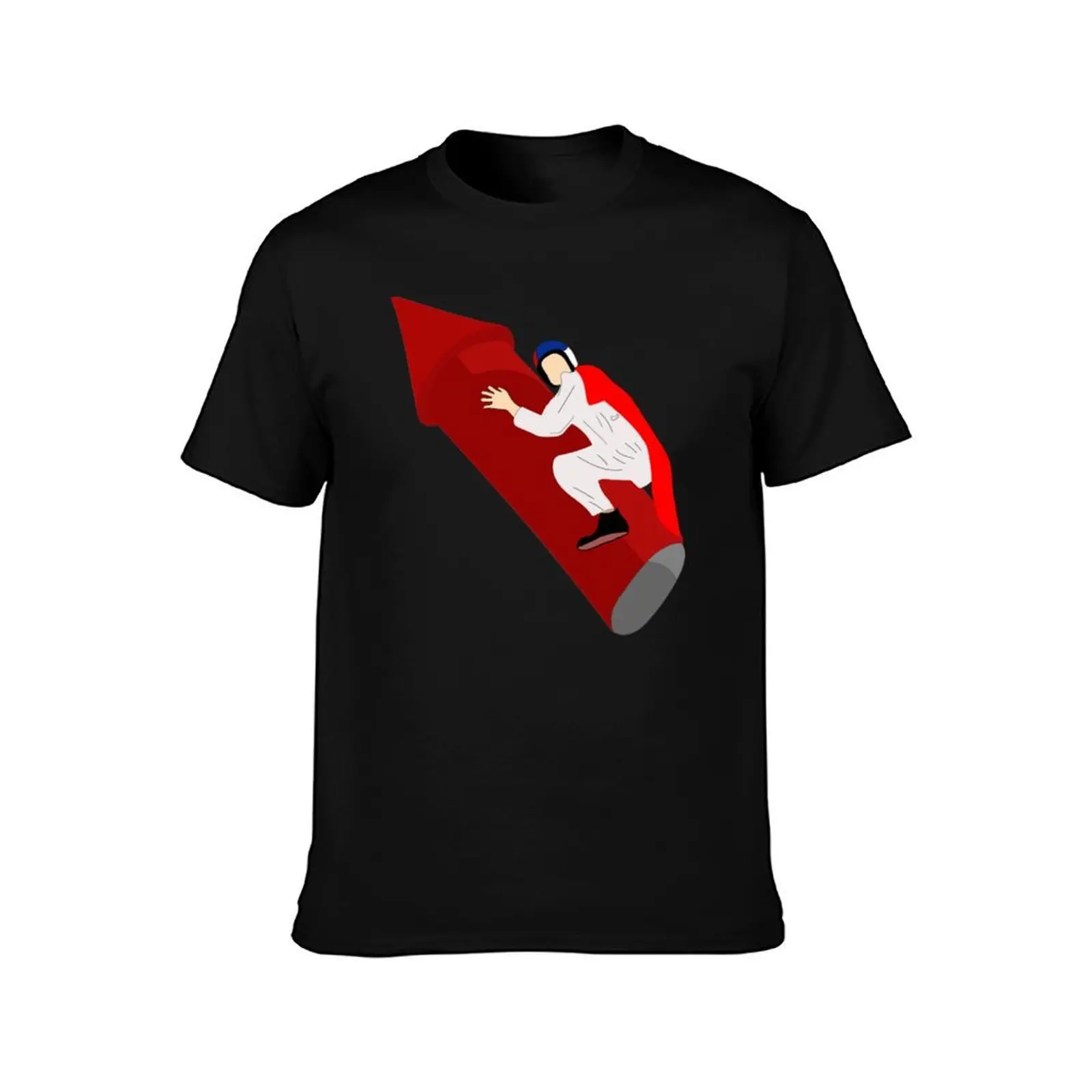 Jackass - Big Red Rocket T-Shirt Functional Casual Short Sleeve Tee T-Shirt