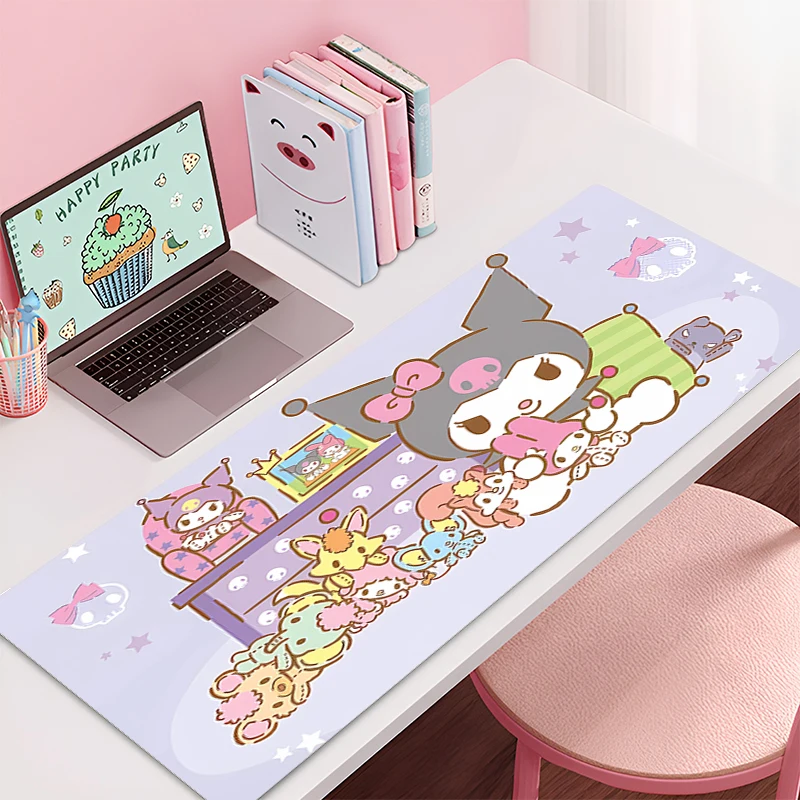 Large Gaming Customized Mouse pad Kulomi Office desk mat Game keyboard pad Desk Mats Sanrio Mousepad Fashion coaster Home Decor