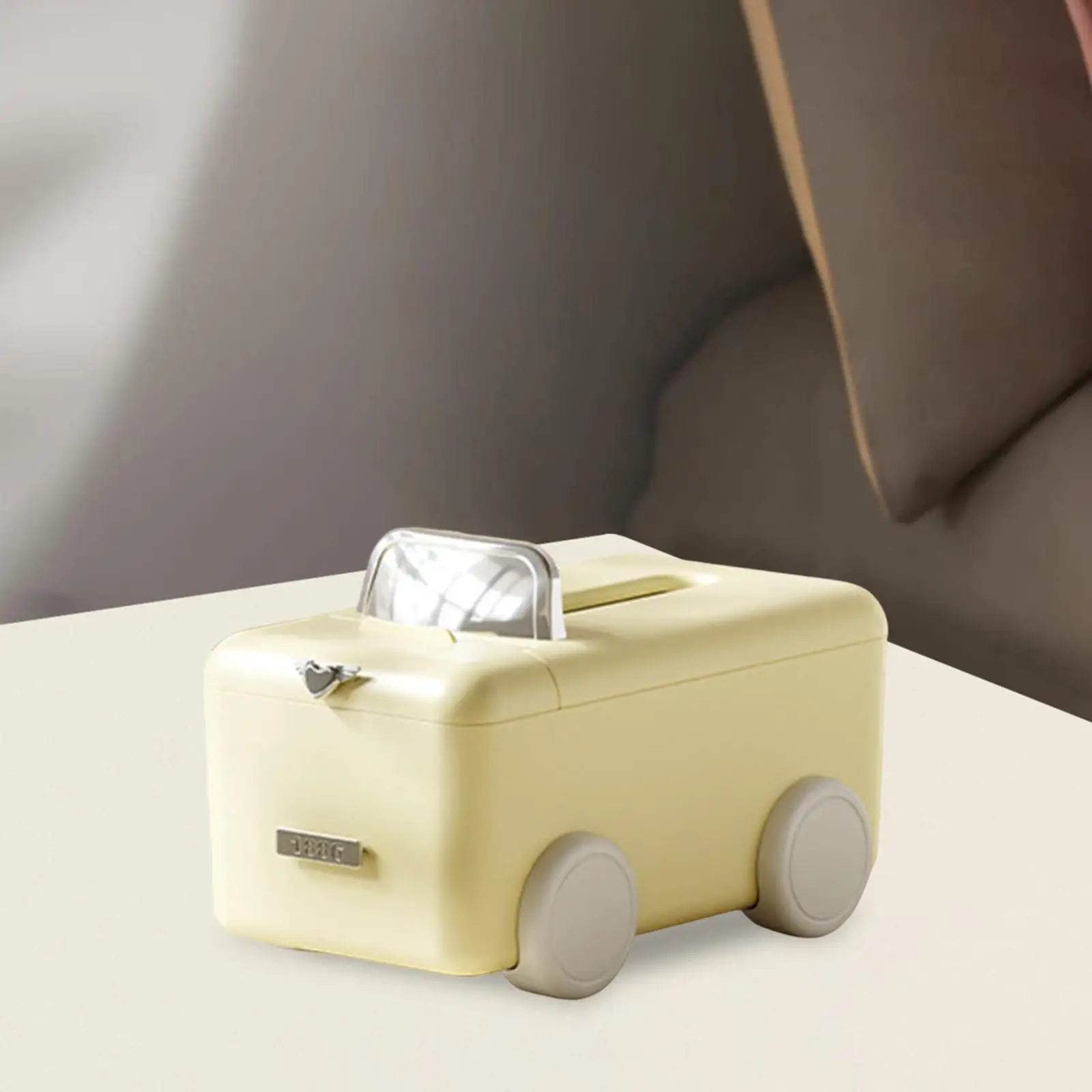 Car Tissue Box Cover Ornament Portable Paper Box Storage Napkin Case for Dining Table Bathroom Office Restaurant Drawing Room